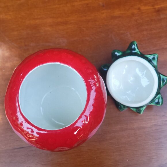 Vintage Strawberry Cookie Jar - Picture 5 of 7